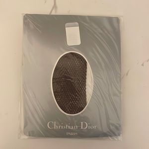 Christian Dior fishnet brown Pantyhose